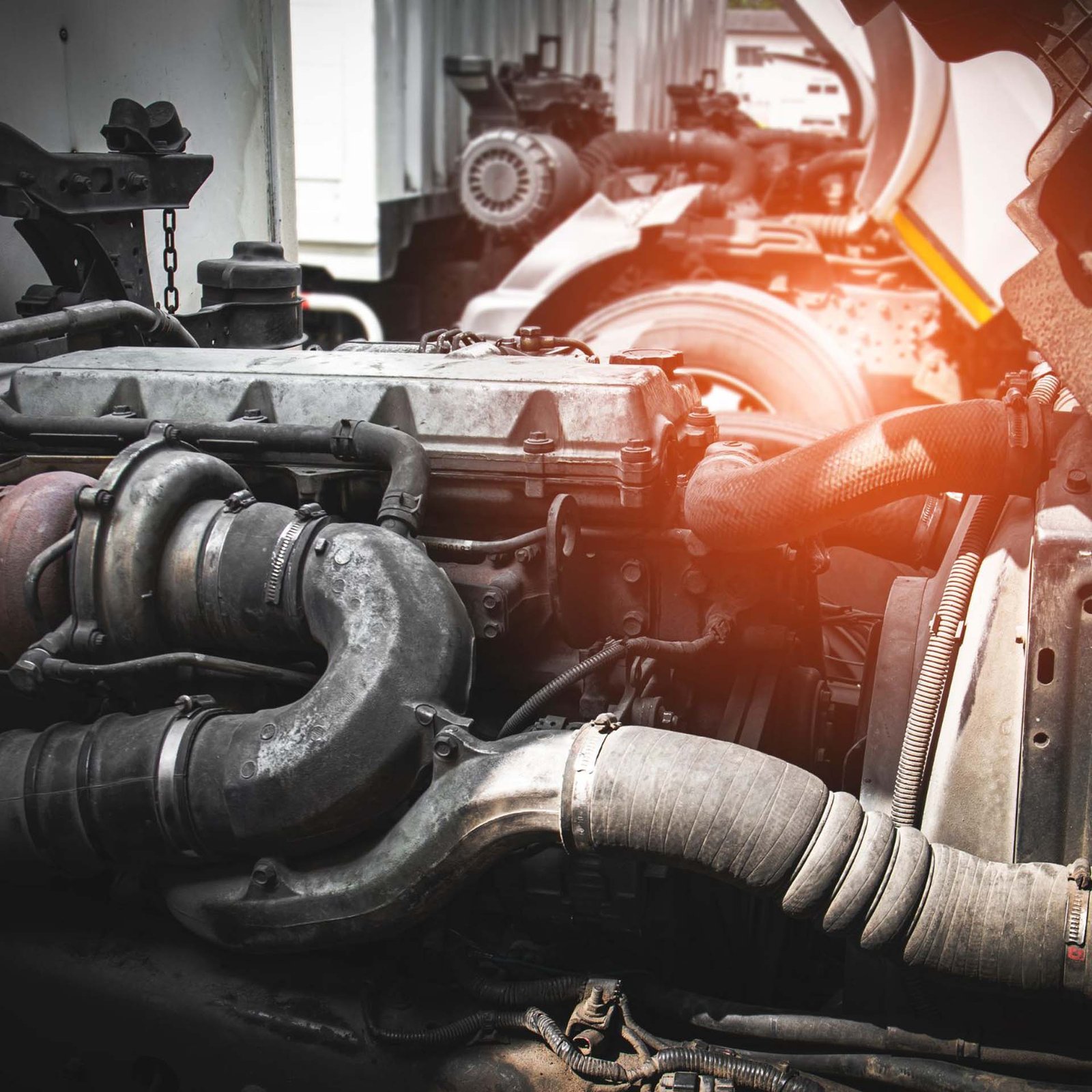 Diesel engine repair underway in the OKC shop