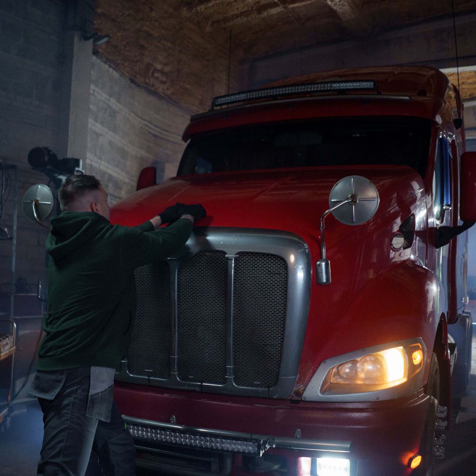 Commercial truck tire service at Diesel Truck Repair OKC