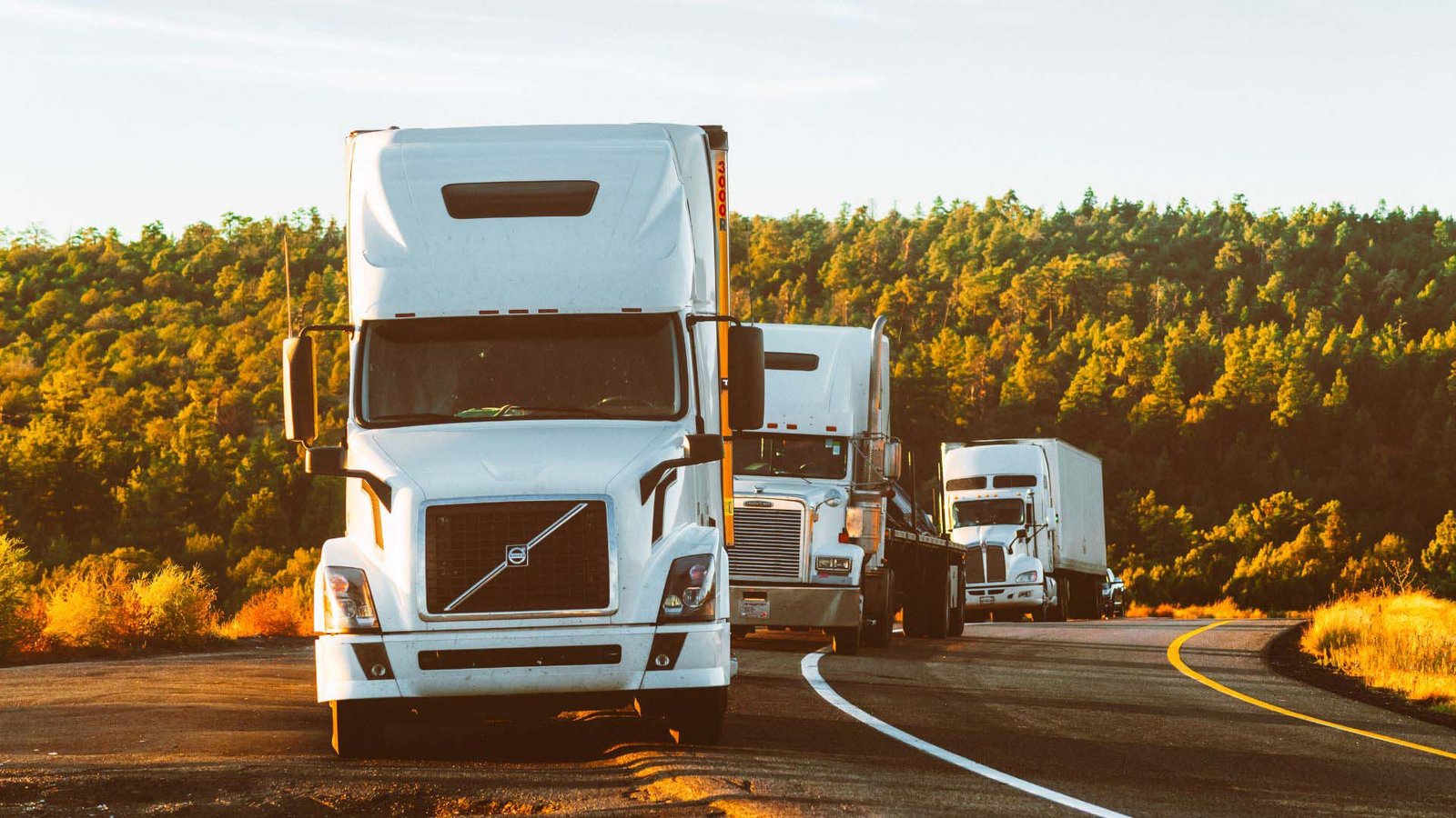 Semi truck and trailer on the highway — trailer repair in OKC